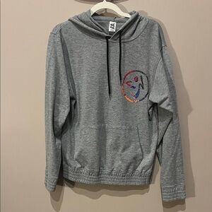 Zumba Fitness Gray Hoodie with Multicolor Logo